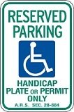 Arizona Handicap Sign