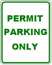 PERMIT PARKING ONLY