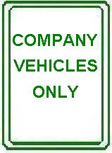 COMPANY VEHICLES ONLY