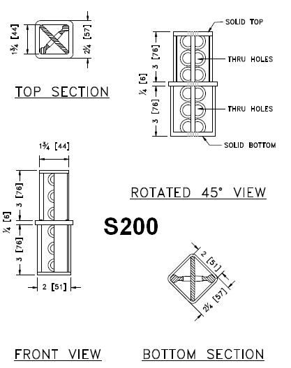 2-inch to 2 1/4-inch Square Post Coupler