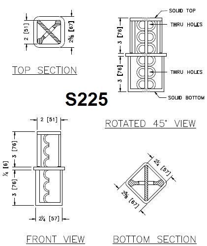 Squre Tube Coupler Bracket Detail