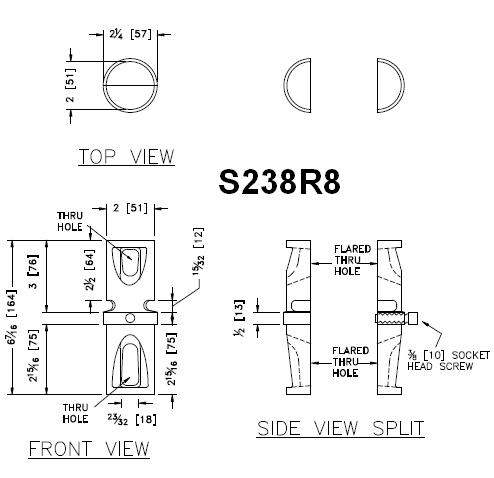 2 3/-inch Pipe Post Coupler Detail