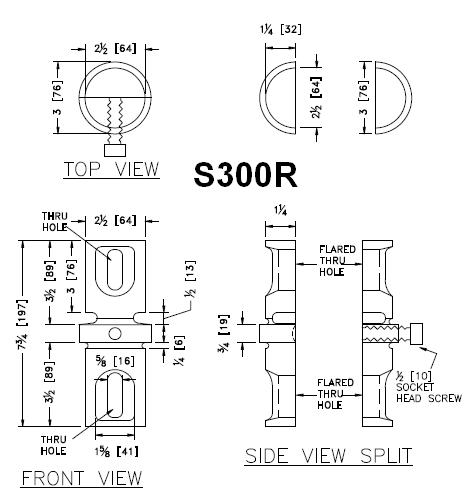3-inch Pipe Post Coupler Detail