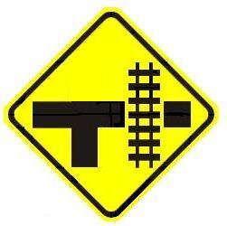 Railroad T-Intersection - Side Warning - Right