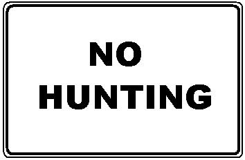 NO HUNTING