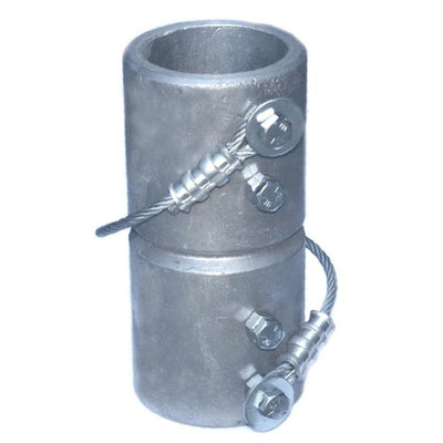 External coupler for two 2⅜-inch round posts
