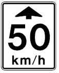 Canadian Speed Limit Warning - 12x18-, 18x24-, 24x30- or 30x36-inch
