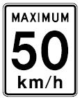 Canadian Speed Limit - 12x18-, 18x24-, 24x30- or 30x36-inch