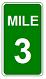 Mile Marker, 1-Digit - 10x18-inch