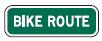 Bike Route - 18x6-inch