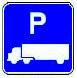 Truck Parking symbol - 18-, 24- or 30-inch
