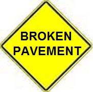 Broken Pavement - 18-, 24-, 30- or 36-inch