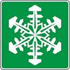 Snow Rec Area symbol - 18-, 24- or 30-inch