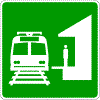 Light-Rail Station symbol - 18-, 24- or 30-inch