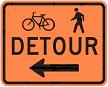 Bike/Pedestrian Detour - 30x24-inch