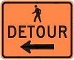 Pedestrian Detour - 24x18-inch