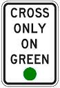 Cross Only On Green - 12x18-, 18x24-, 24x30- or 30x36-inch