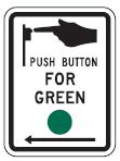 Push Button for Green - 9x12-inch