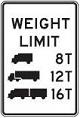 Weight Limit, Trucks - 12x24-, 18x30- or 24x36-inch