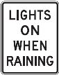 Lights On When Raining - 12x18-, 18x24-, 24x30- or 30x36-inch