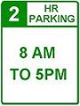 Parking Hours (Block Style) - 12x18-inch