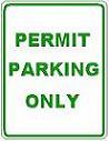 Permit Parking - 12x18-inch