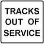 Tracks Out of Service - 18-, 24-, 30- or 36-inch