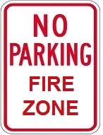 No Parking Fire Zone