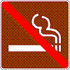 No Smoking Area - 12-inch