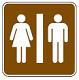 Restrooms symbol - 12-inch