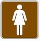 Women's Restroom symbol - 12-, 18- or 24-inch
