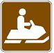 Snowmobile symbol - 12-inch