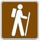 Hiking Trail symbol - 12-inch