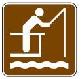 Pier Fishing symbol - 12-inch