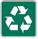 Recycling symbol - 12-inch