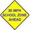 School Speed Zone - 18-, 24-, 30- or 36-inch