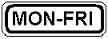 Mon-Fri plate - 24x10- or 36x18-inch