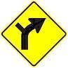 Side Road Curve symbol - 18-, 24-, 30- or 36-inch