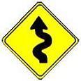 Winding Road symbol - 18-, 24-, 30- or 36-inch