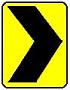 Chevron symbol (Yellow) - 12x18-, 18x24-, 24x30- or 30x36-inch