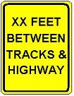 __ Feet Between Tracks & Highway - 12x18-, 18x24-, 24x30- or 30x36-inch