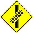 Skewed Railroad Crossing - 18-, 24-, 30- or 36-inch