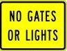 No Gates or Lights - 18x12-, 24x18-, 30x24- or 36x30-inch