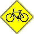 Bike Crossing symbol - 18-, 24-, 30- or 36-inch