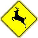 Deer Crossing symbol - 18-, 24-, 30- or 36-inch
