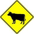Cattle Crossing symbol - 18-, 24-, 30- or 36-inch