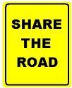 Share the Road - 12x18-, 18x24-, 24x30- or 30x36-inch