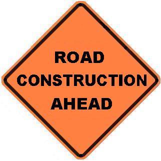 Road Construction Ahead - 36-inch Roll-up