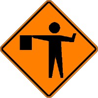 Flagger symbol - 36-inch