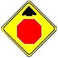 Stop Ahead symbol - 18-, 24-, 30- or 36-inch